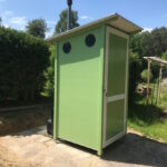 Toilettenhäuschen Elstertal C in grün