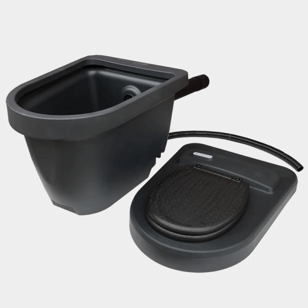 mobile Trockentoilette grüntoi easy Deckel abgenommen