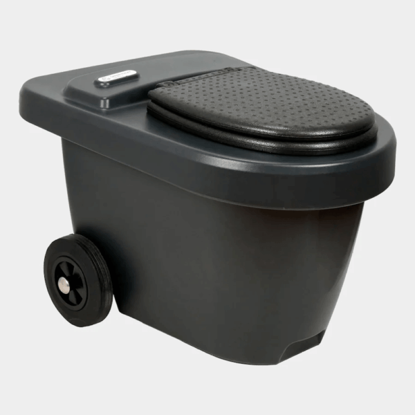mobile Trockentoilette grüntoi easy von rechts geschlossen